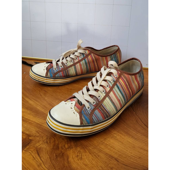 Paul Smith Men Shoes Multicolor Signature Striped Like New main image 13